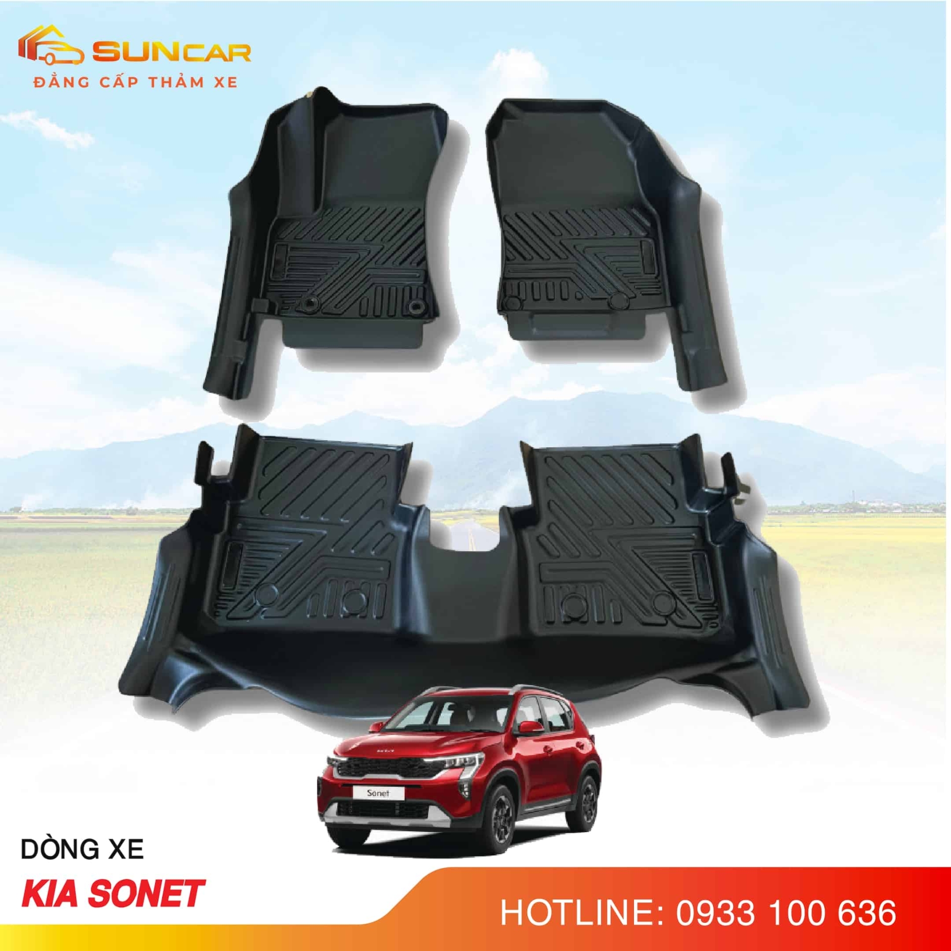 Thảm lót sàn ô tô TPE xe Kia Sonet 2021-2025