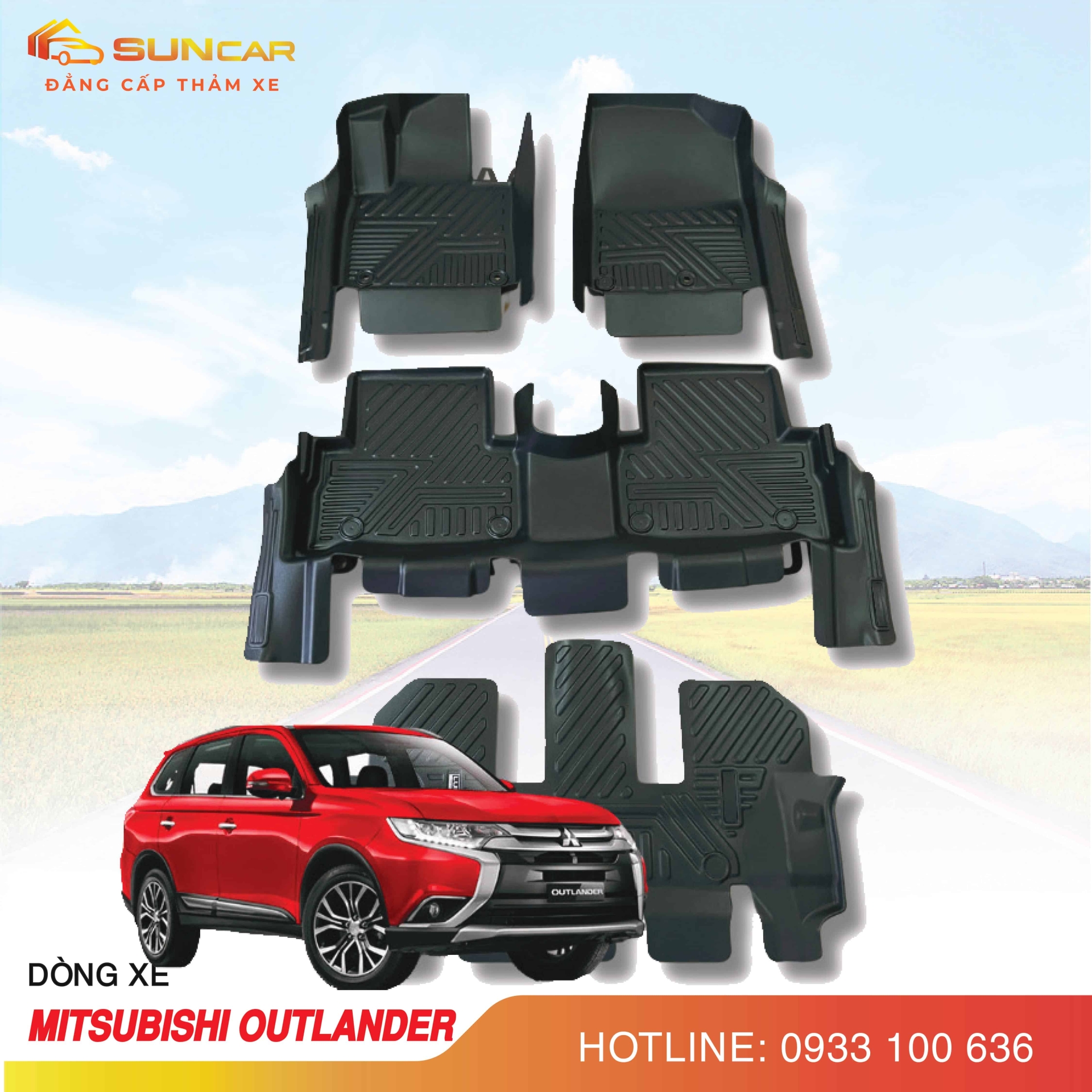 Thảm lót sàn ô tô TPE xe Mitsubishi Outlander 2018-2025