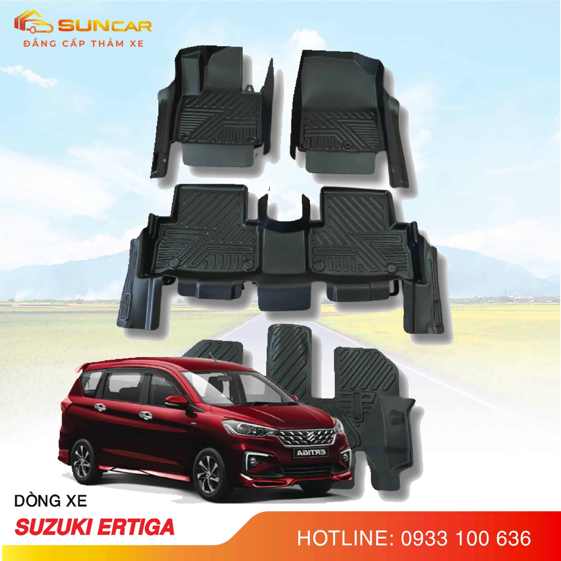 Thảm lót sàn ô tô TPE Suzuki Ertiga 2018-2025