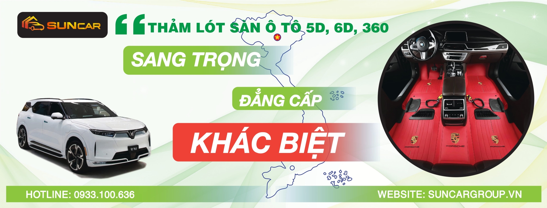 THẢM LÓT SÀN Ô TÔ 6D, 360 CAO CẤP