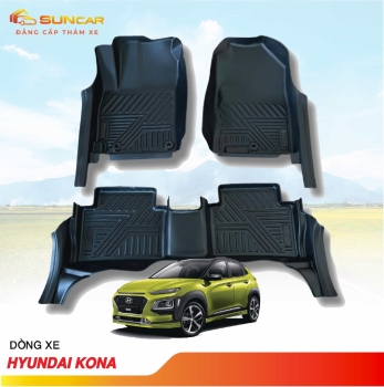 Thảm lót sàn ô tô TPE xe Huyndai Kona 2018-2022