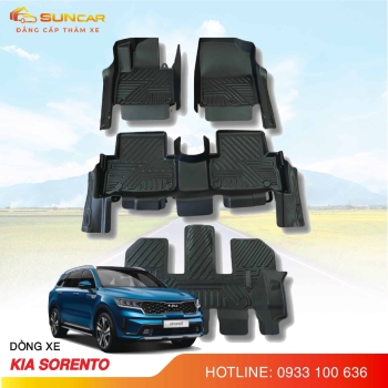 Thảm lót sàn ô tô TPE xe Kia Sorento 2013-2025