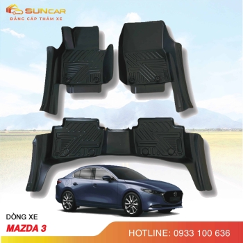 Thảm lót sàn ô tô TPE xe Mazda 3 2014-2025