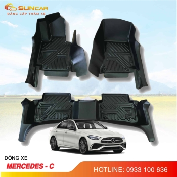 Thảm lót sàn ô tô TPE xe Mercedes C-Class 2017-2022
