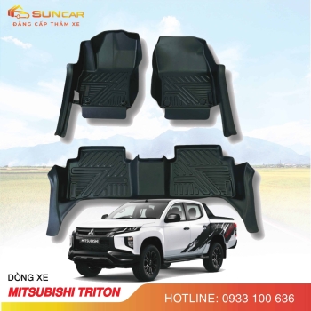 Thảm lót sàn ô tô TPE xe Mitsubishi Triton 2014-2025