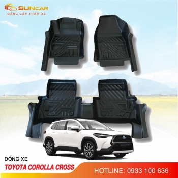 Thảm lót sàn ô tô TPE xe Toyota Corolla Cross 2020-2025