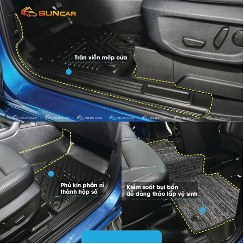 Thảm lót sàn ô tô TPE chính hãng SUNCAR – Giá ưu đãi