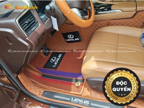 Thảm da 5D 6D Nappa Diamond - Da thơm cao cấp Độc Quyền